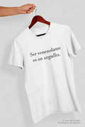 Camiseta ser Venezolano es un orgullo