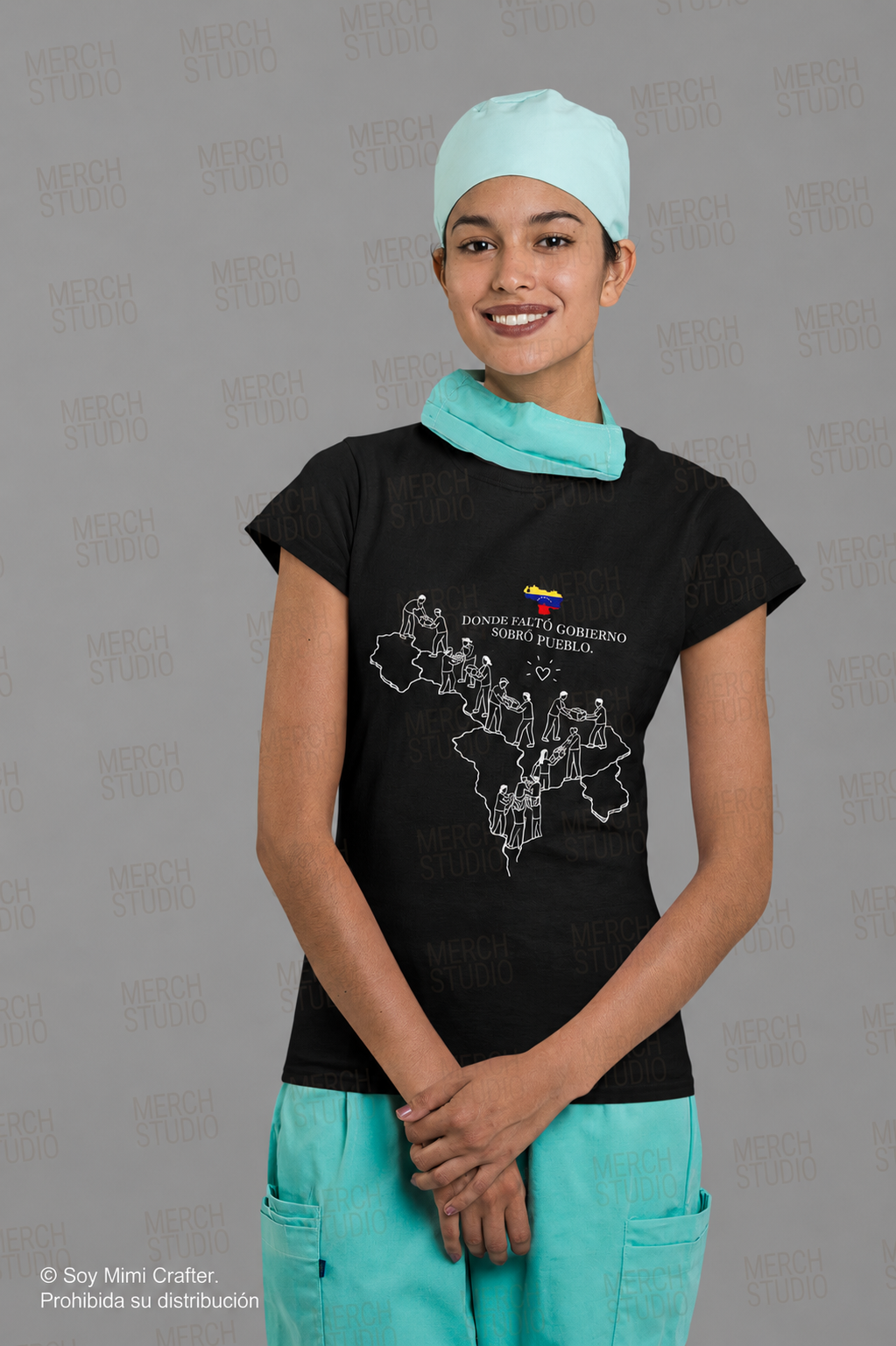 Camiseta donde faltó el gobierno sobro el pueblo